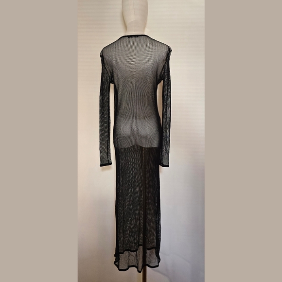 ZARA Long Fishnet Coverup Dress - Picture 4 of 14